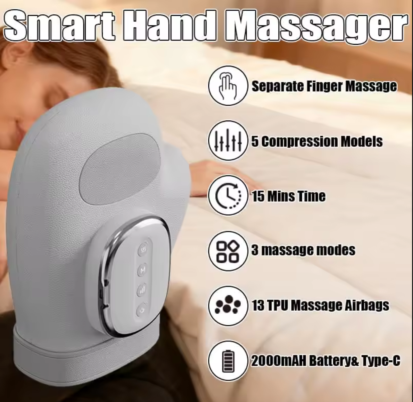 Qaveni™ 3-in-1 Hand Massager